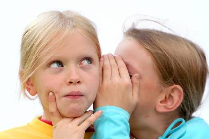 Children whispering